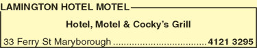 Lamington Hotel Motel - Tourism Cairns 4