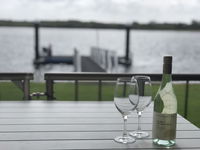 Quiet River Front Escape Walk to Ocean Street  Shops