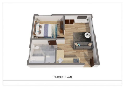 1 Bedroom Apt With Air-Conditioning In Plympton - Tourism Cairns 3